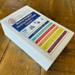 1st edition cards Med surg volume 1 Full deck good used condition 124 cards!